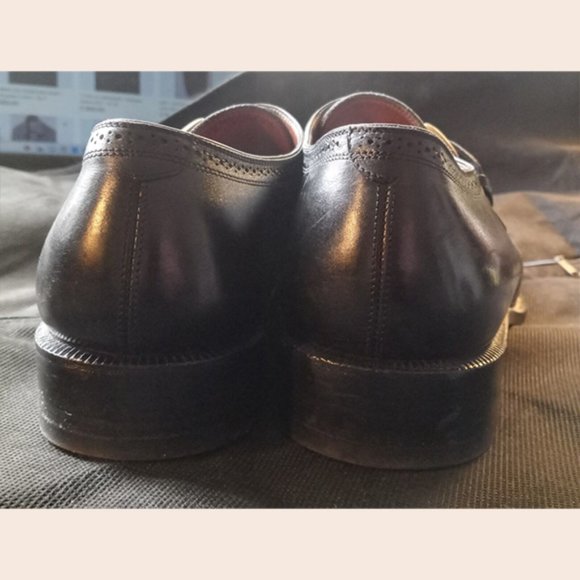 FRATELLI ROSSETTI - Black monk strap oxford shoes - Sz 10D - Picture 8 of 11